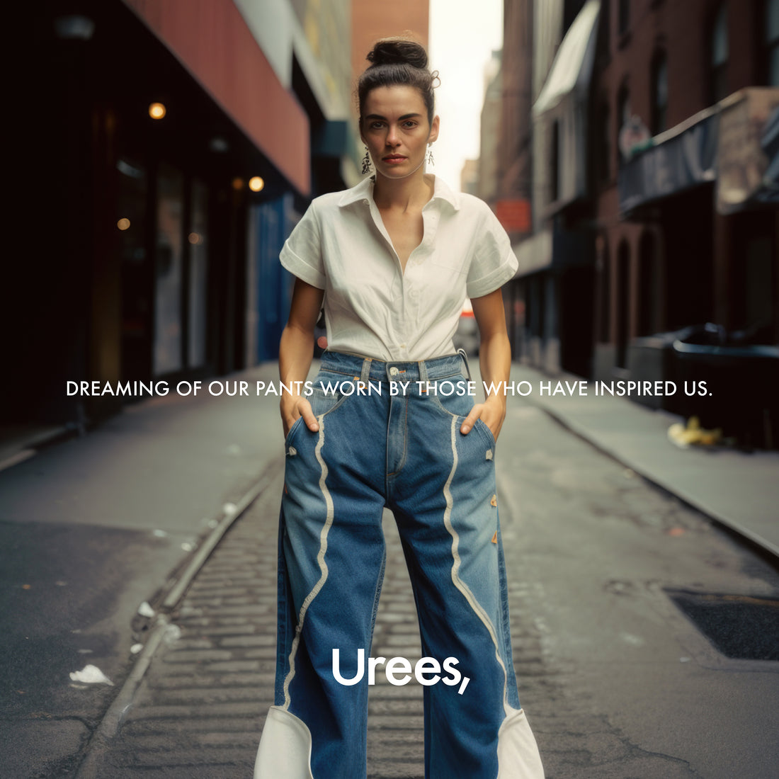 Urees last campaign "Dreaming of Our Pants Worn by Those Who Have Inspired Us".