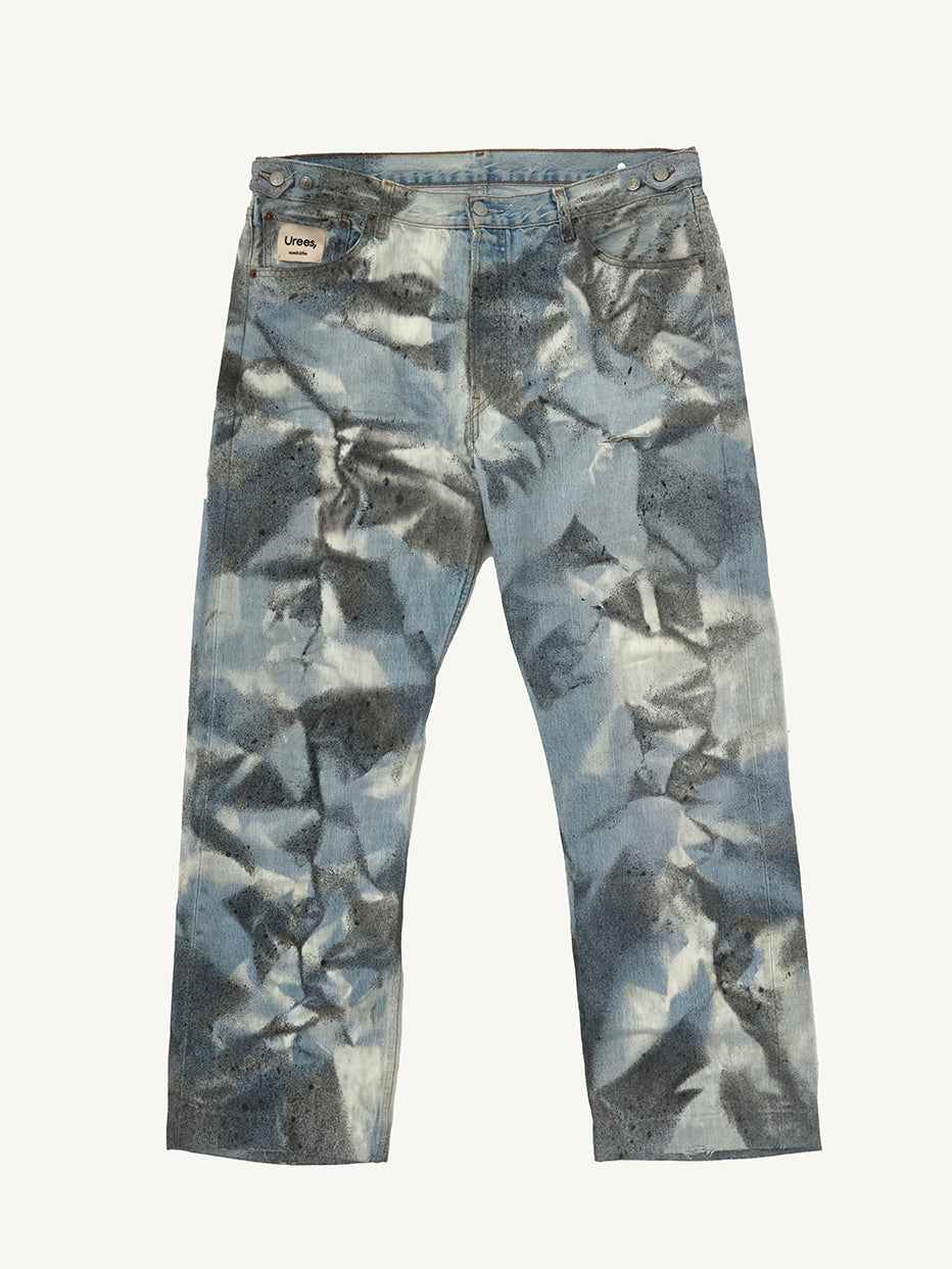 REPAIRED + HAND-PAINTED PANTS