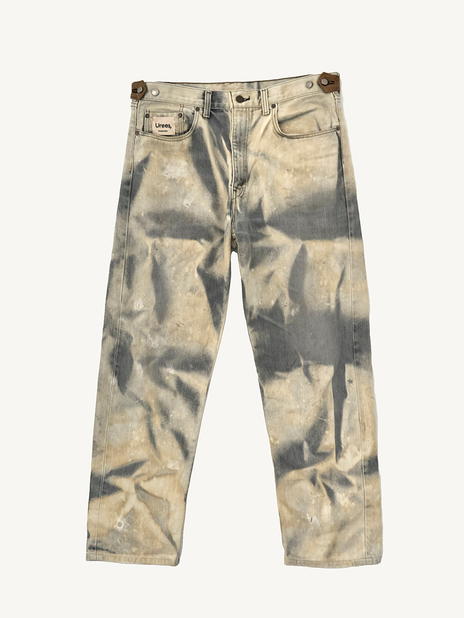REPAIRED + HAND-PAINTED PANTS