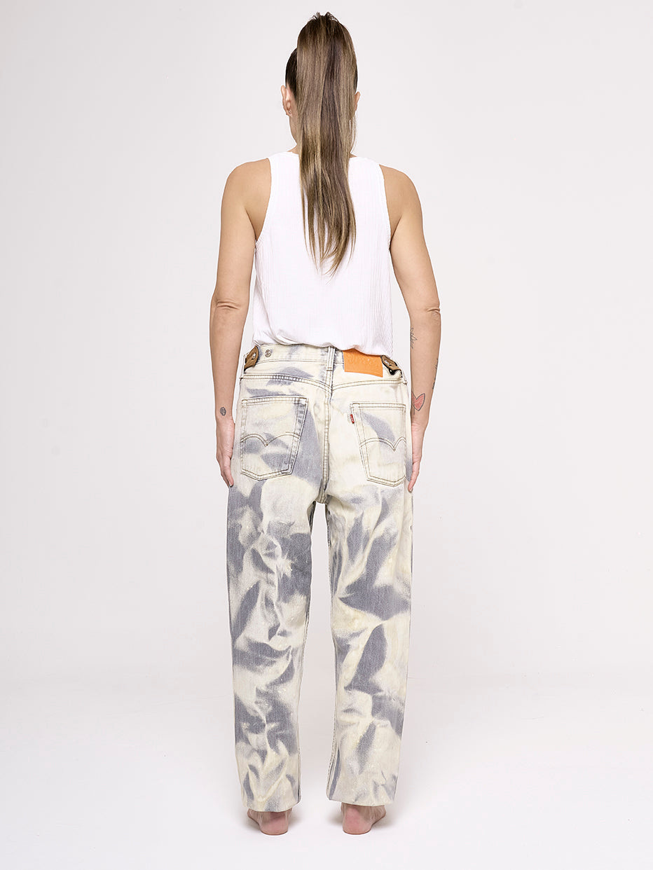 REPAIRED + HAND-PAINTED PANTS