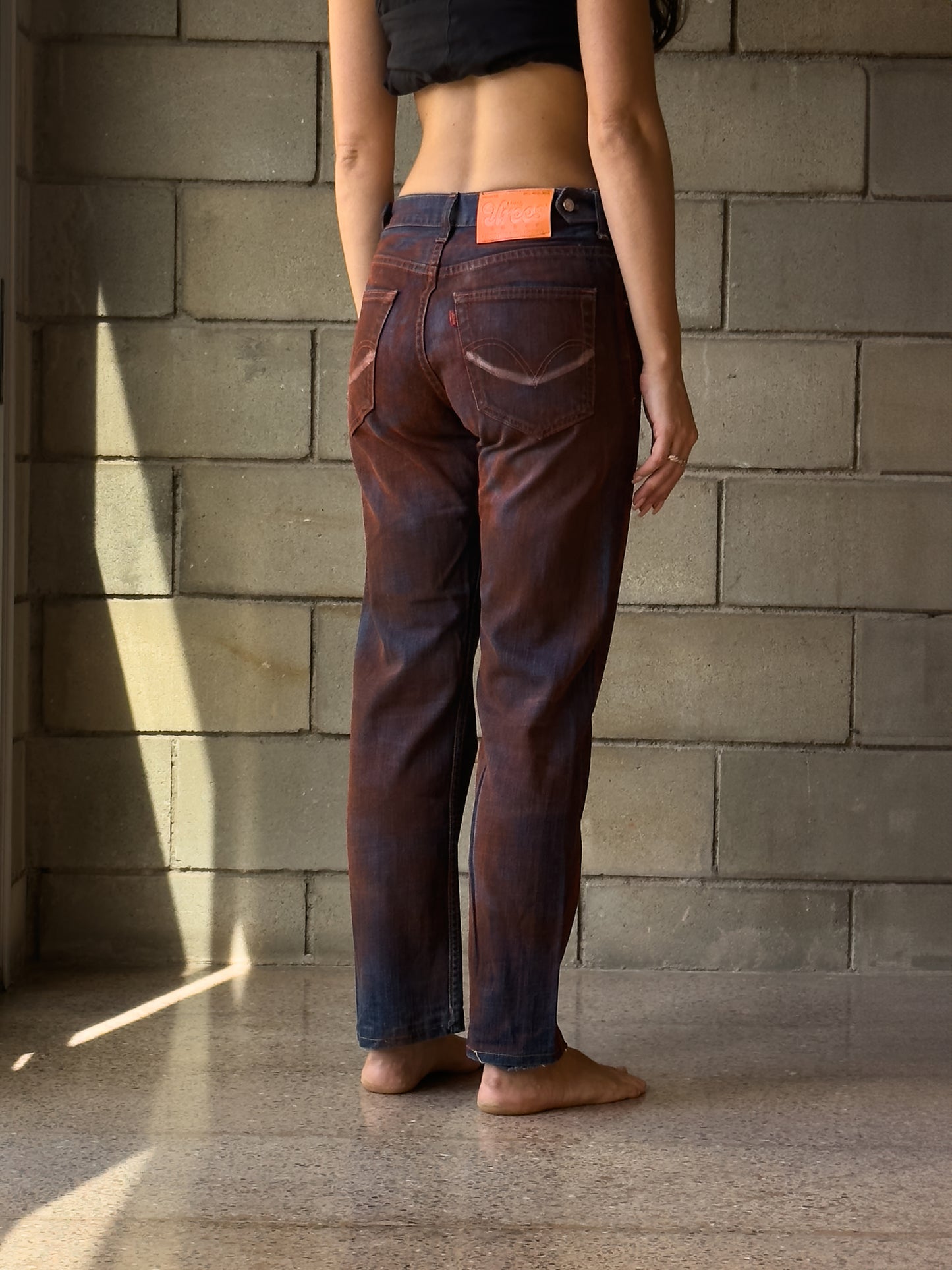 REPAIRED + HAND-PAINTED PANTS