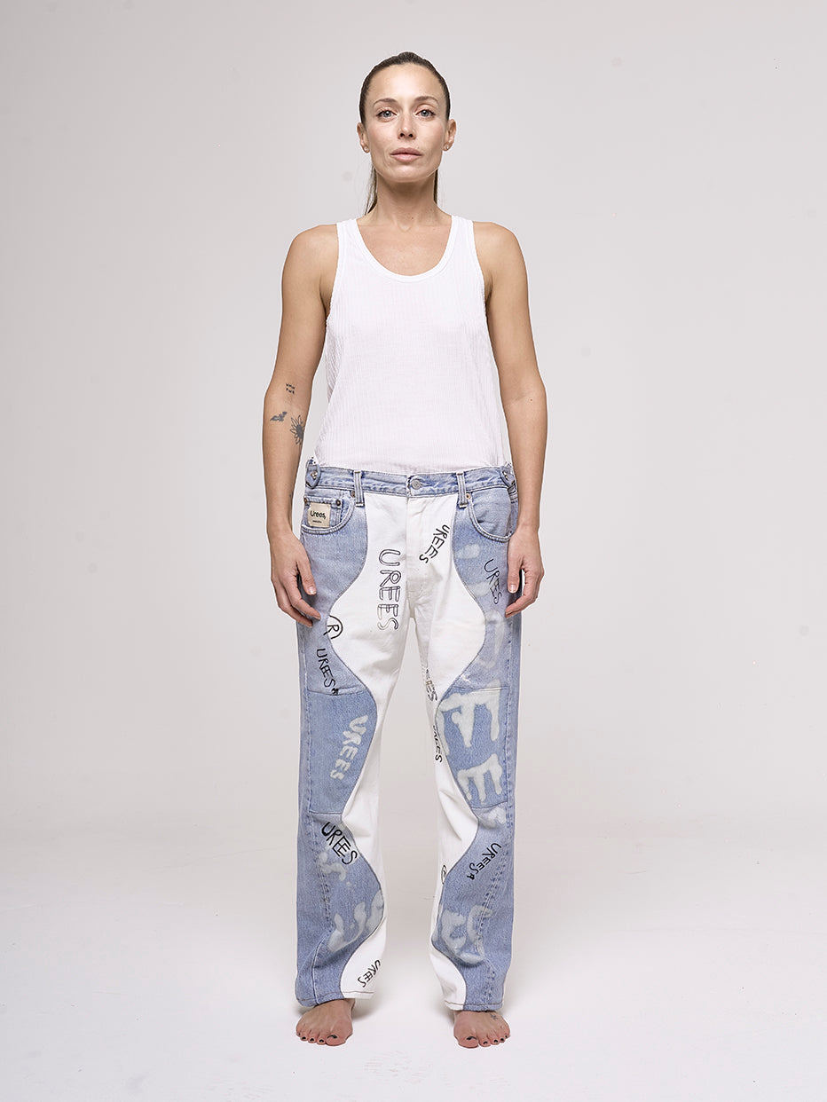 FRIDA PANTS + HAND-PAINTED