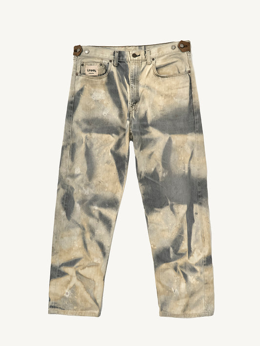 REPAIRED + HAND-PAINTED PANTS